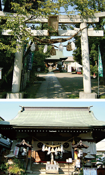本殿は総欅造りの桧皮葺き。 祭神は素戔嗚尊