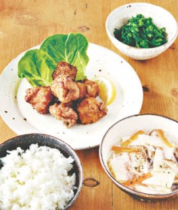 鶏の竜田揚げごはん
